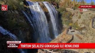 Kardelen TV | Tortum Şelalesi Gökkuşağı İle Renklendi Resimi