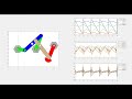 Six bar Linkage mechanism on MATLAB