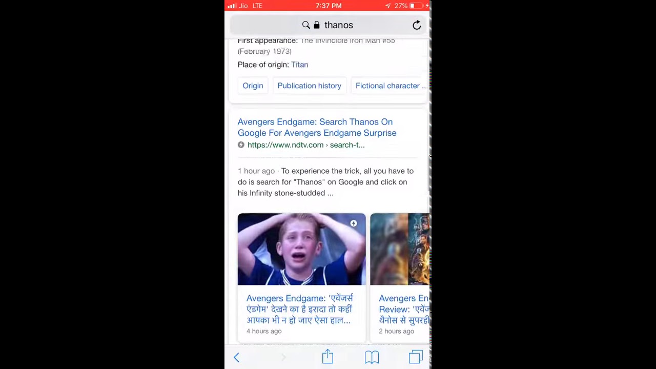 Thanos || Google thanos || AvengersEndgame