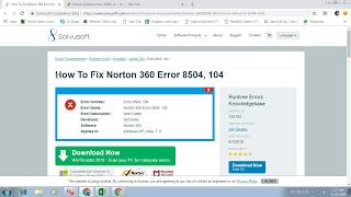 How To Fix Norton 360 Error 8504, 104