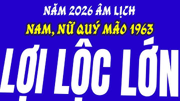 NAM, NỮ QUÝ MÃO 1963. NĂM 2026 GẶP ĐIỀU TO TÁC, LỢI LỘC VƯỢT NGOÀI MONG ĐỢI