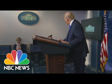 Dr. Birx Reacts As Trump Suggests ‘Injection’ Of Disinfectant To Beat Coronavirus | NBC News NOW