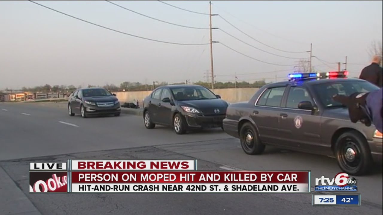 Man on moped killed in hit-and-run crash - YouTube