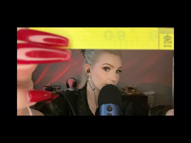 ASMR Measuring you👩‍🦲 (ur a celeb) | semi-inaudible whispering |personal attention