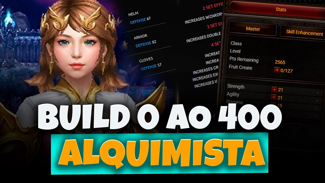 20 - ALQUIMISTA do Iniciante Lv 0 ao 400! Build AGILITY, Itens e Dicas Essenciais – MU Online