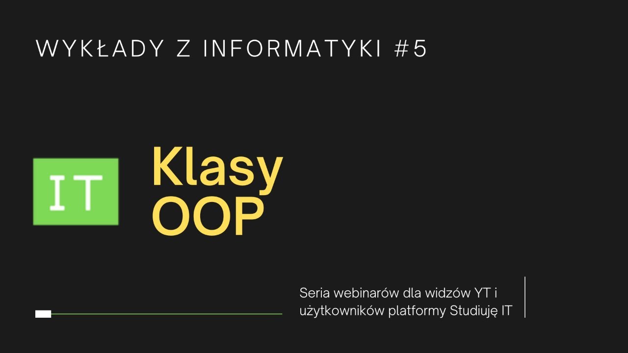 Wykłady z informatyki | C++ Klasy i OOP [Seria informatyk odc. 6]