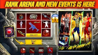 New Event Free Rewards And Ranked Arena Is Here Free Materials & Mythic Emblems | PUBGM screenshot 1