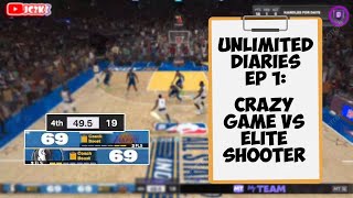 UNLIMITED DIARIES EPISODE 1: WILD GAME AGAINST A TOP TIER SHOOTER!! NBA 2K24 MyTEAM