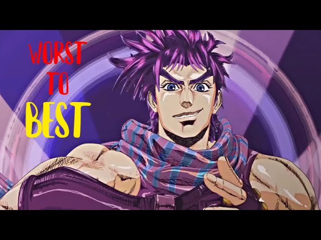 Every JoJo opening but WORST to BEST