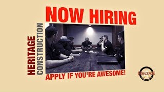 Heritage Roofing & Construction Company - Now Hiring Awesome People