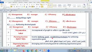 التعليم المدمج تجارة عين شمس - لغة اولى اول - جزء الادارة 2023 - أ / احمد سعيد 01280001414