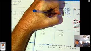 4th grade GO Math-Lesson 3.5 Multiplying with Regrouping pages 123-126