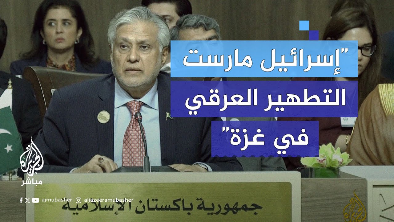 نائب رئيس الوزراء الباكستاني يدعو لوقف الحرب على غزة والعمل على إعداد خطة شاملة لإعادة إعمار القطاع