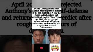 Karmelo Anthony guilty verdict (track meet stabbing)"#short"