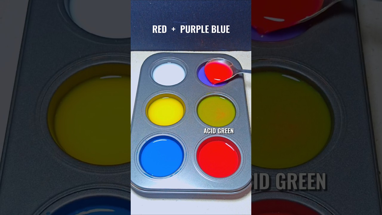 Mixing 6 Paint Colors Into Mesmerizing New Shades 🎨✨ | Satisfying Paint Mixing ASMR