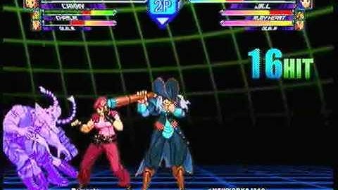 MvC2 Online (360): Brett (Cha/Gui/Cam) vs Josh 360 (Jill/Ruby/Gui) 12 .:2.7.11:.