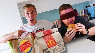BLINDFOLD FAST FOOD CHALLENGE WITH BEHZINGA