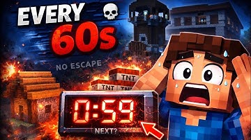 Minecraft, But a Random Structure Spawns Every 60 Seconds… 😨