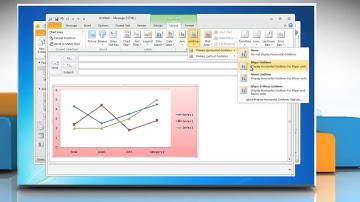 How to show & hide Gridlines in Line Graphs in Outlook 2010