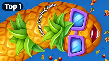 🐍WORMS ZONE IO | GIANT SLITHER SNAKE TOP 01 / Epic Worms Zone Best Gameplay! | Snake game saamp game