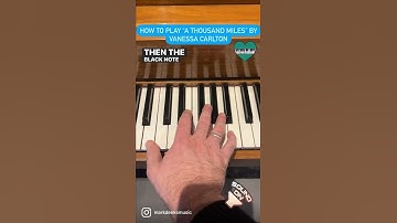 Thumbnail of How to play A Thousand Miles by Vanessa Carlton on piano in 30 seconds
