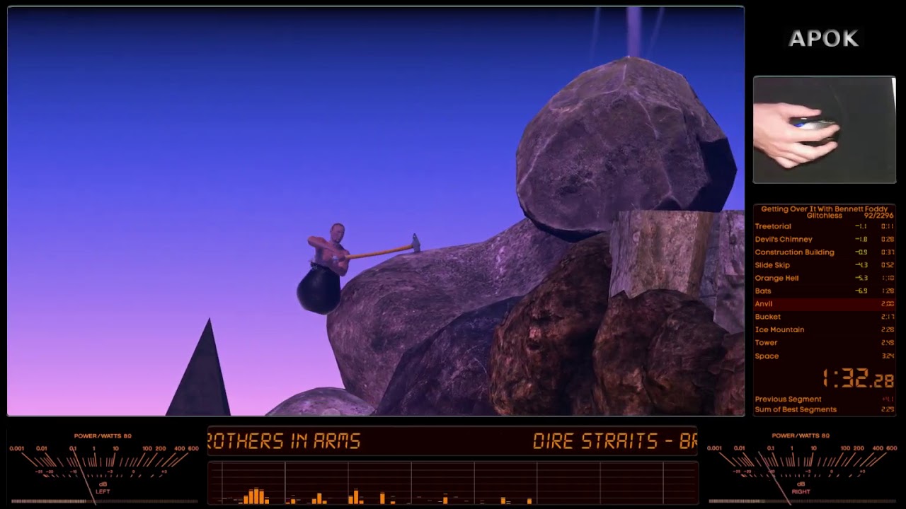 Getting Over It Speedrun 3 10 749 YouTube