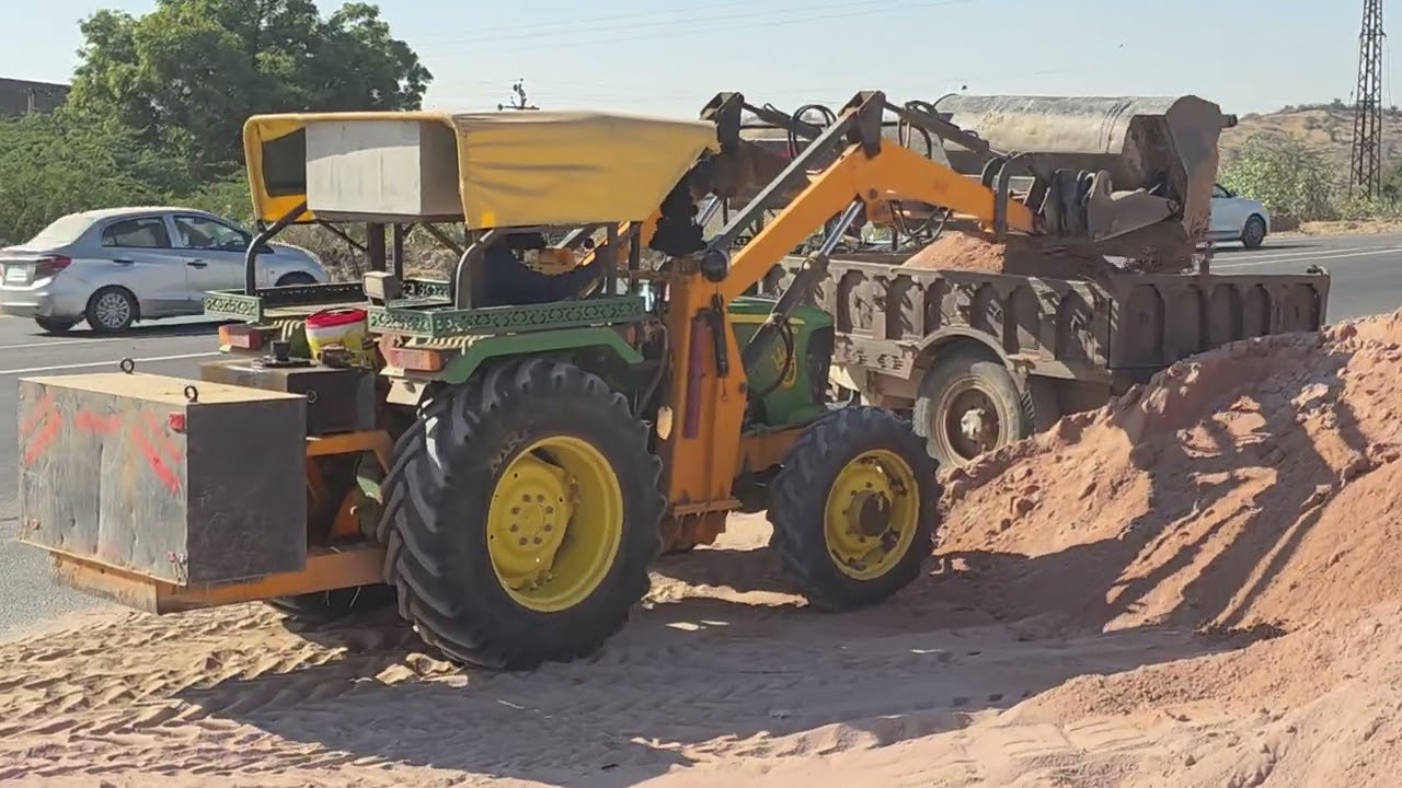 John deere 5310 rjmt lodar trali loding 