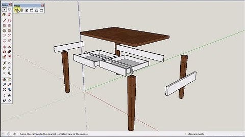 Tutorial Sketchup Membuat Meja Berdasarkan Komponen - TINGKAT DASAR / PEMULA