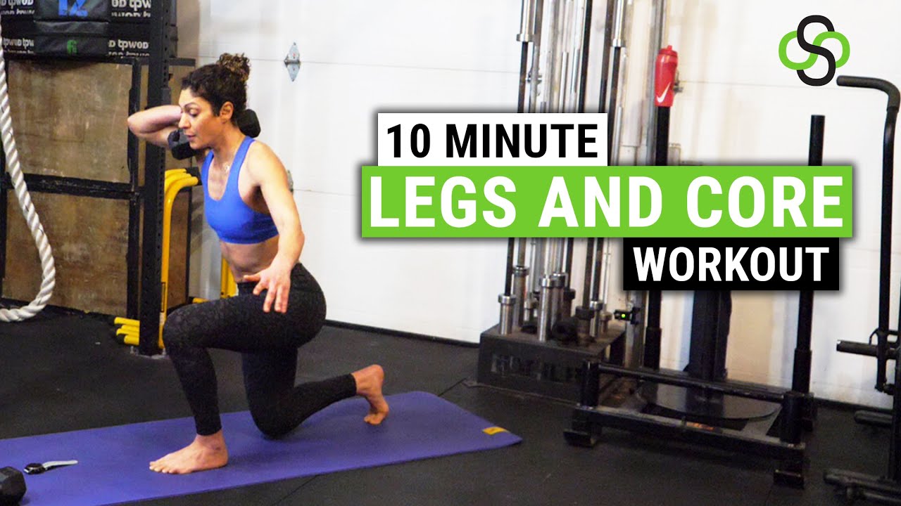 10 Minute HIIT Legs and Core Sculpt Workout - YouTube