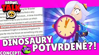 Dinosaur Update Potvrdeny Colette Time Machine Supercell Make Theory Youtube - time travel colette brawl stars