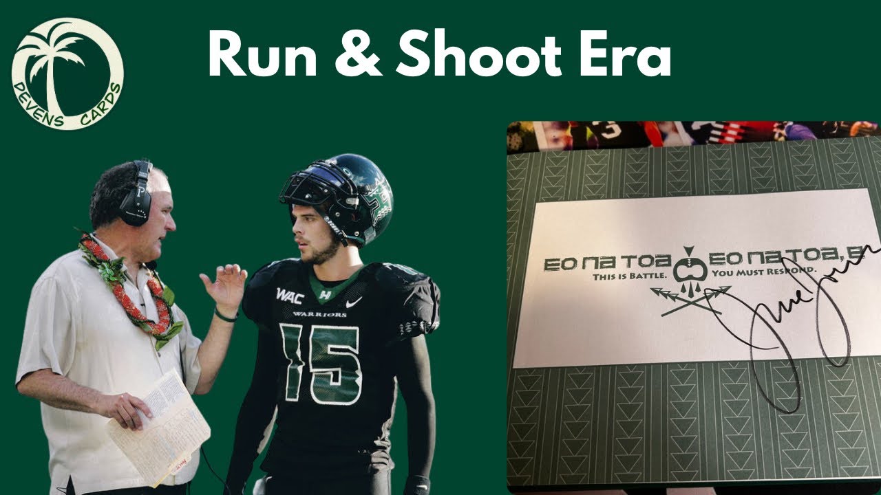 SIGNED June Jones Hawaii Football Book 🔥 + 3 Prospecting Pickups