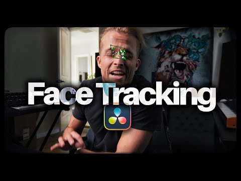 How to FACE TRACK in DaVinci Resolve (1 minute)