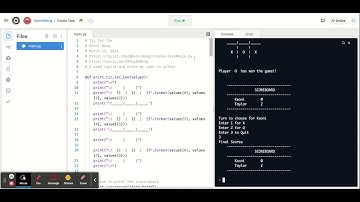 Create Task - Tic Tac Toe