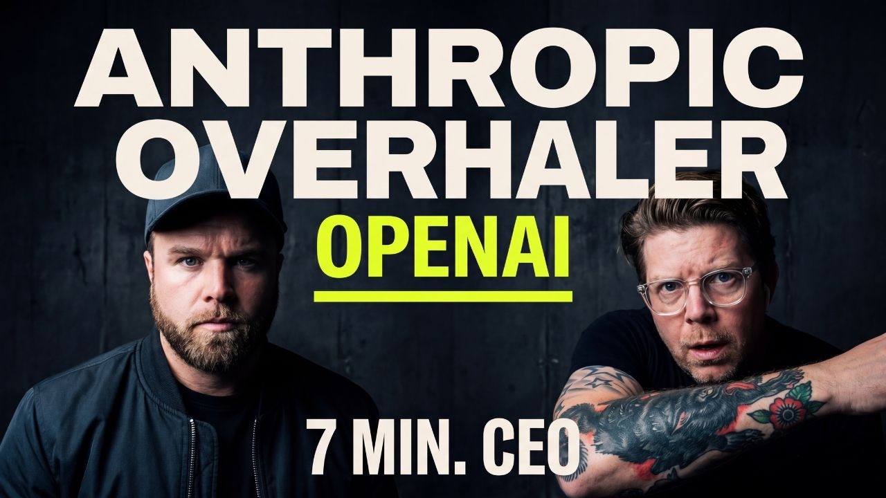 Thumbnail for Anthropic overhalede OpenAI. Min AI CEO Max Power byggede Jonas´s organisation på 7 minutter.