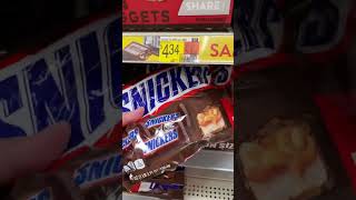 ASMR Snickers Fun Size #shorts #mybloopers #food #asmr #teaser #chocolate