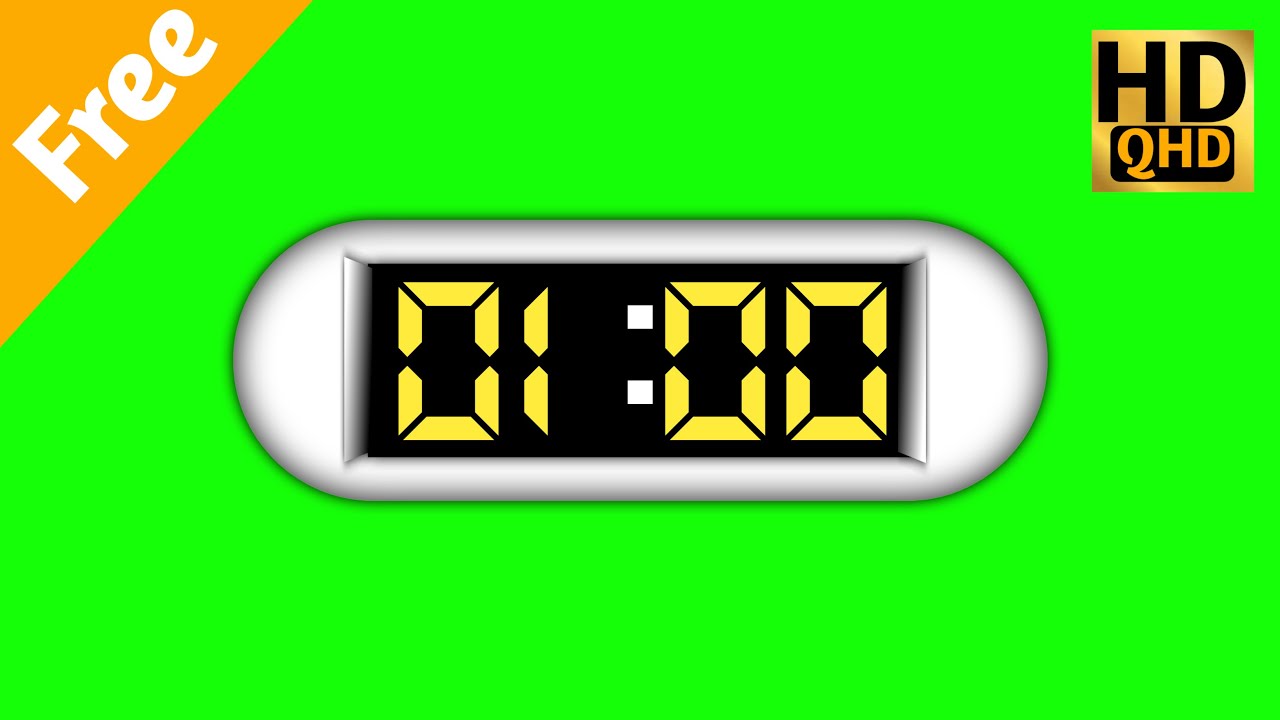 1 minute Green Screen timer ।। countdown green screen 