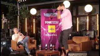 Jonas Valanciunas out in Lithuania mocking LeBron in a game of charades 👀