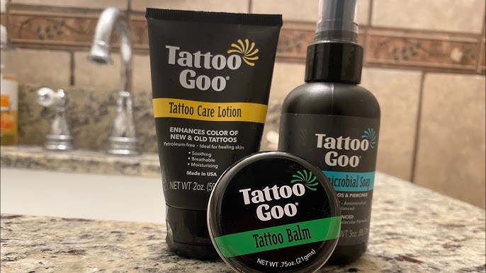 Tattoo Goo Aftercare Kit - Soap Balm and Lotion - 3pc Set