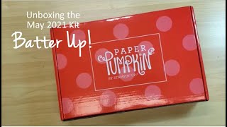 Unboxing the Paper Pumpkin Kit   May 2021 Batter Up