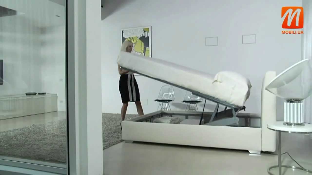 Кровать с подъемным механизмом Киев купить, друхместная, Италия, Berto Salotti