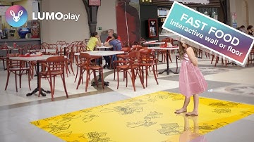 Fast Food | interactive display floor or wall experience from LUMOplay