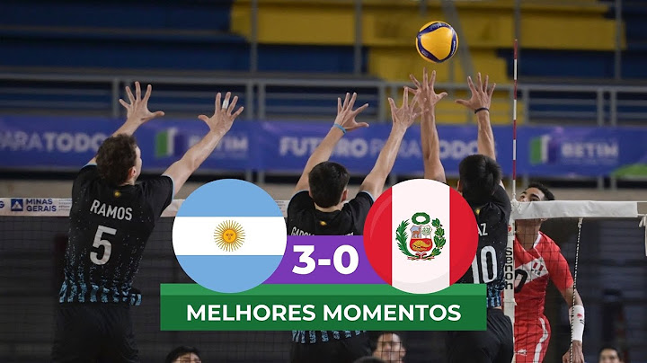 Argentina bate o Peru por 3 a 0 e segue invicta na Copa América de vôlei