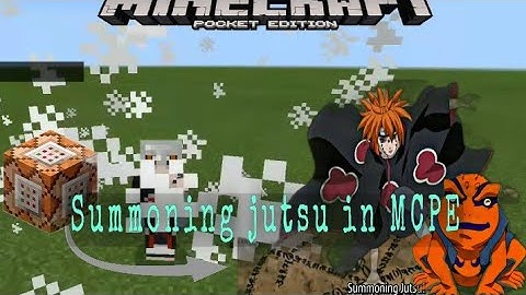 Do summoning jutsu in MCPE using only command blocks.