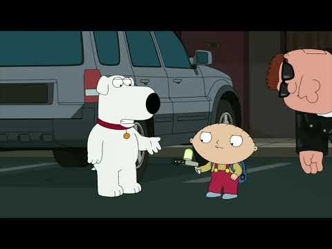 family Guy - Stewie borrowed Rick's Portal Gun.