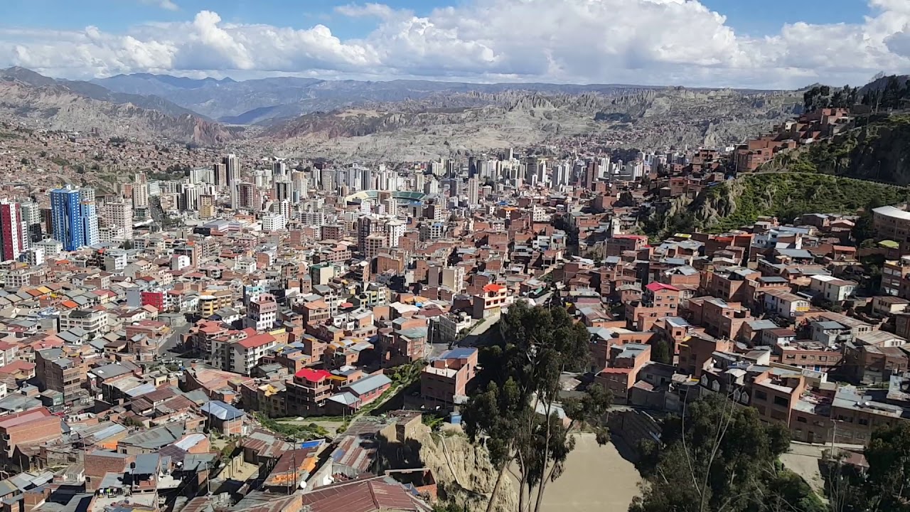 La Paz Bolivia - La Ciudad Desde El Teleferico Naranja - YouTube