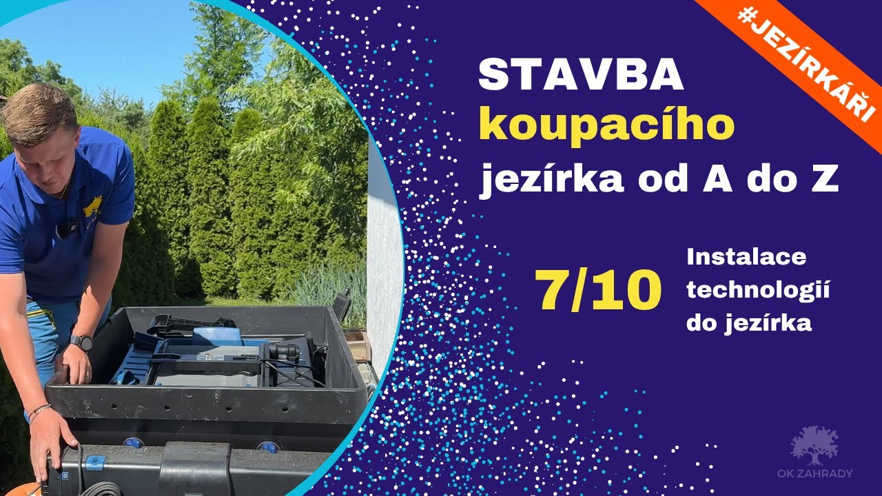 🎦 Instalace technologií 💪 Koupací JEZÍRKO 30 m3 | 7/10 | #jezírka #stavbaJezírka #JEZÍRKAŘI #odAdoZ
