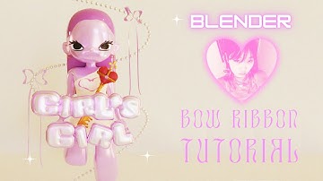 Design Playground | 3D Bow Ribbon Blender Tutorial 4K