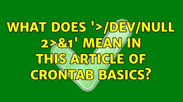 Unix & Linux: What does 
