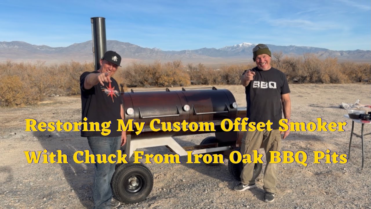 Восстанавливаю свою самодельную коптильню с помощью Чака из Iron Oak BBQ Pits.