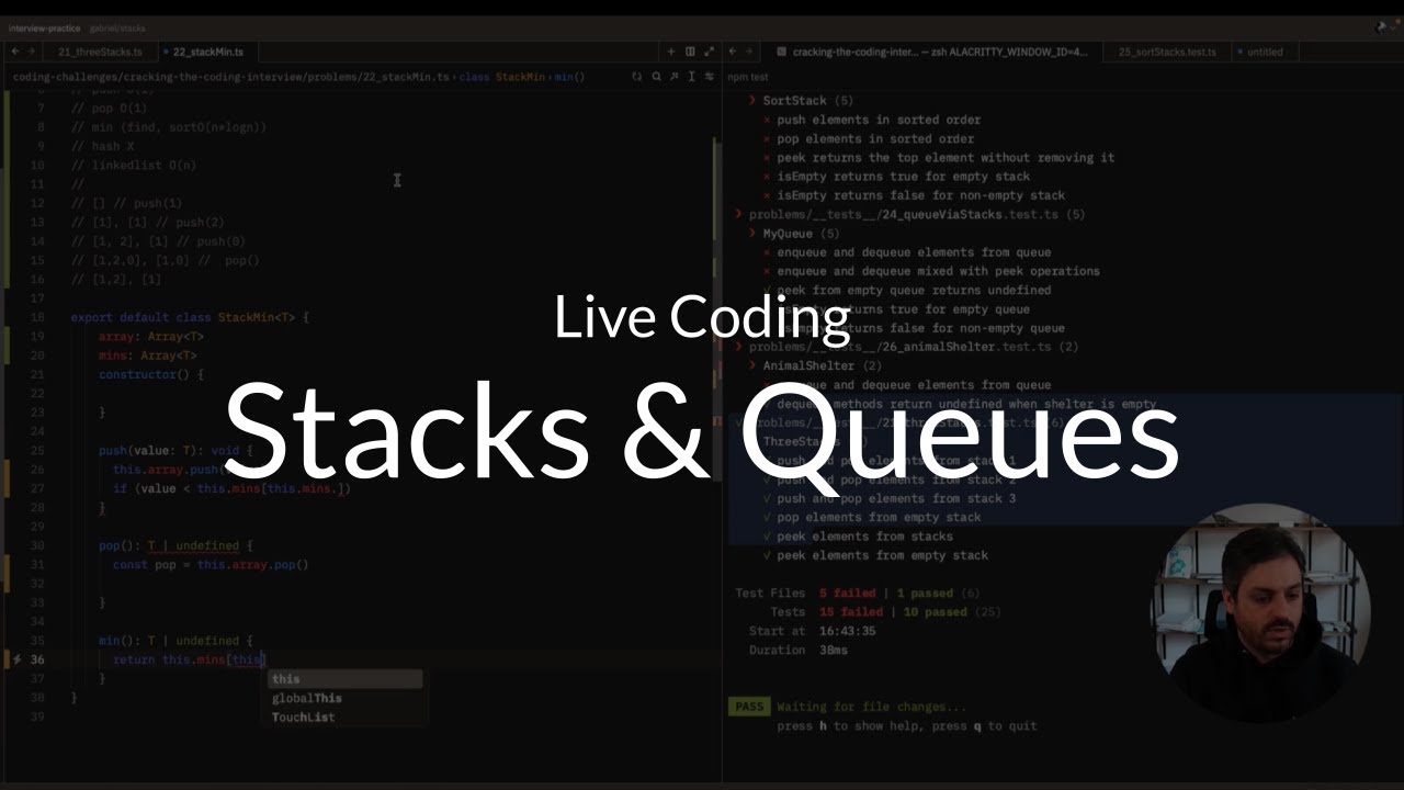 Stacks & Queues - Preview de Interview Ready - YouTube